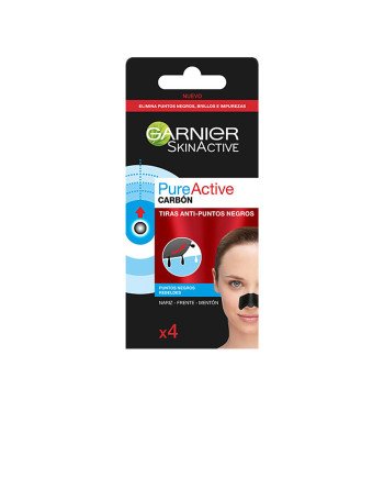 PURE ACTIVE CARBON tiras anti-puntos negros 4 u