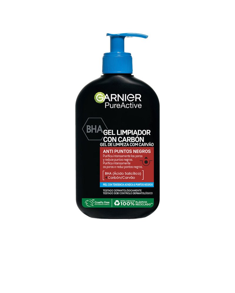 PURE ACTIVE limpiador con carbón anti-puntos negros gel 250 ml