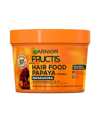 FRUCTIS HAIR FOOD PAPAYA mascarilla reparadora 390 ml