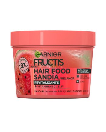 FRUCTIS HAIR FOOD SANDÍA mascarilla revitalizante 350 ml
