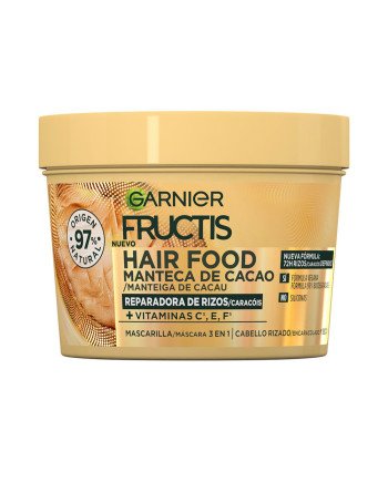 FRUCTIS HAIR FOOD MANTECA CACAO mascarilla rizos nutridos 390 ml