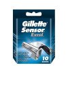 GILLETTE SENSOR EXCEL cargador 10 recambios