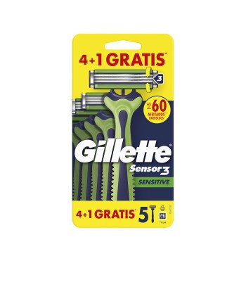 GILLETTE SENSOR3 SENSITIVE cuchilla afeitar desechable 5 u
