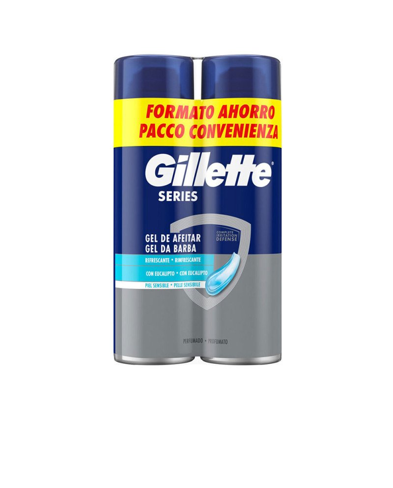 GILLETTE SERIES gel de afeitar piel sensible 2 x 200 ml