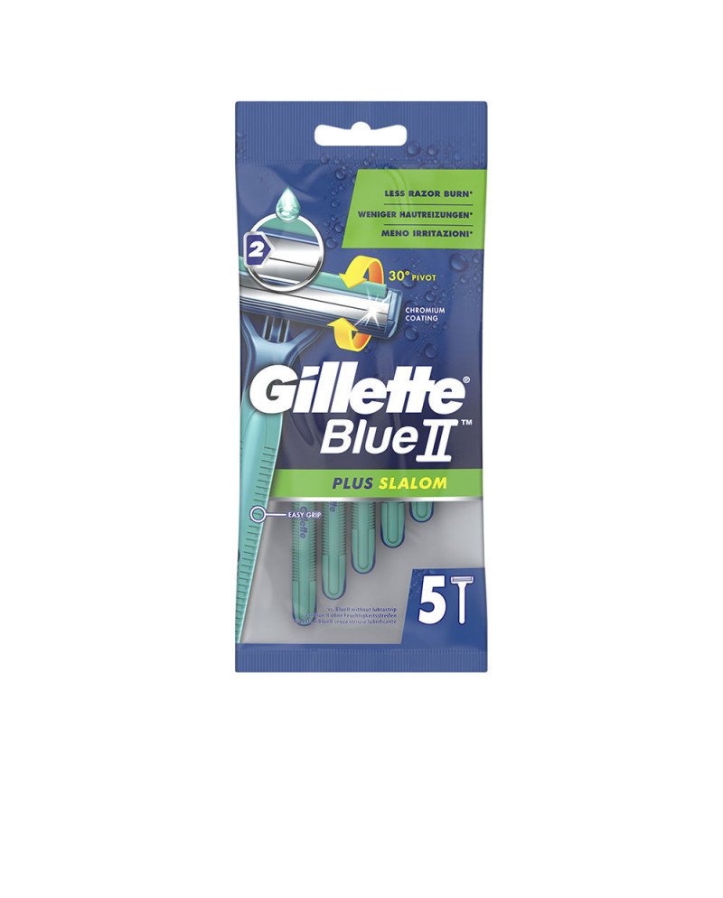 GILLETTE BLUE II PLUS SLALOM cuchilla afeitar desechable 5 u