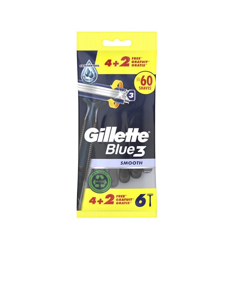 GILLETTE BLUE 3 cuchilla afeitar desechables 6 u