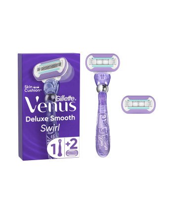 GILLETTE VENUS SWIRL SMOOTH máquina + 2 recambios