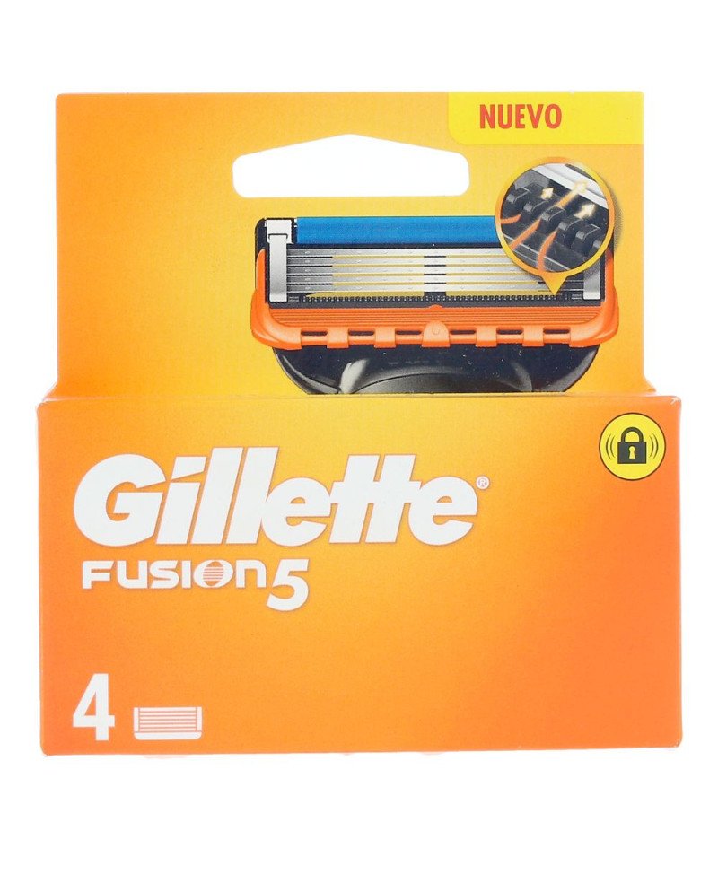 GILLETTE FUSION 5 cargador recambios 4 u
