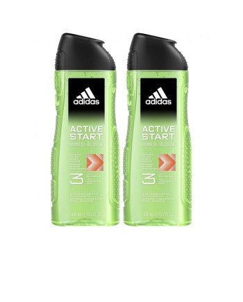 ADIDAS ACTIVE START SHOWER GEL LOTE 2 x 400 ml
