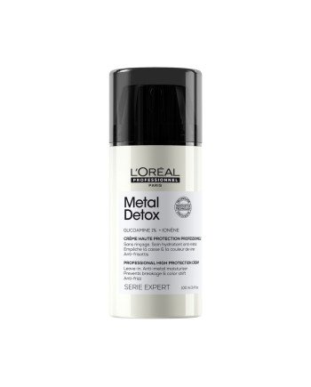 METAL DETOX crema profesional sin aclarado de alta protección para cabello dañado 100 ml
