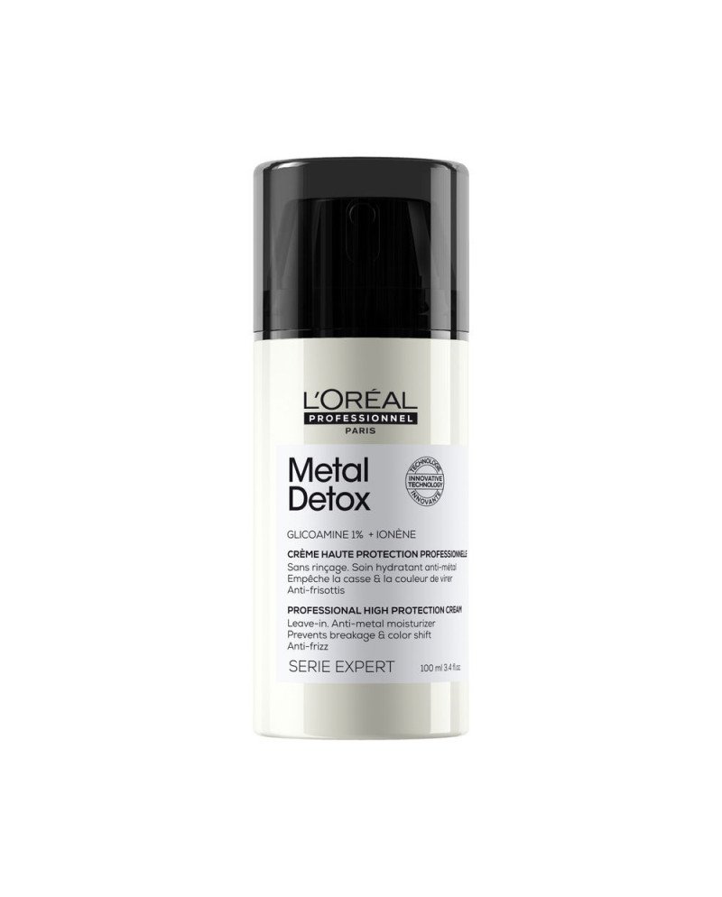 METAL DETOX crema profesional sin aclarado de alta protección para cabello dañado 100 ml