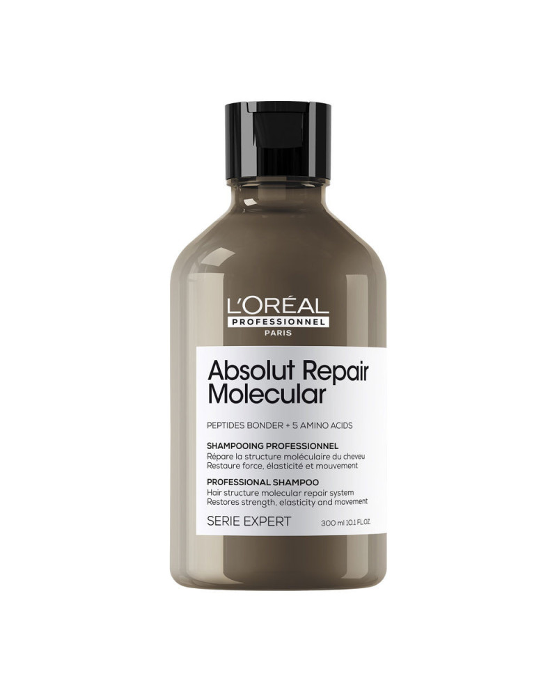 ABSOLUT REPAIR MOLECULAR champú profesional sin sulfatos para cabello dañado 300 ml