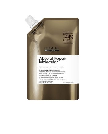 ABSOLUT REPAIR MOLECULAR champú profesional sin sulfatos para cabello dañado recarga 1000 ml