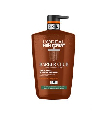 MEN EXPERT BARBER CLUB ducha cuerpo, cabello y barba 1000 ml