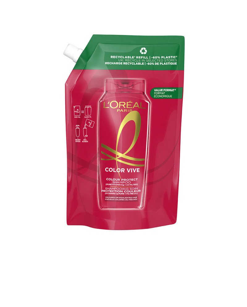 ELVIVE COLOR-VIVE champú protector recarga eco pack 500 ml