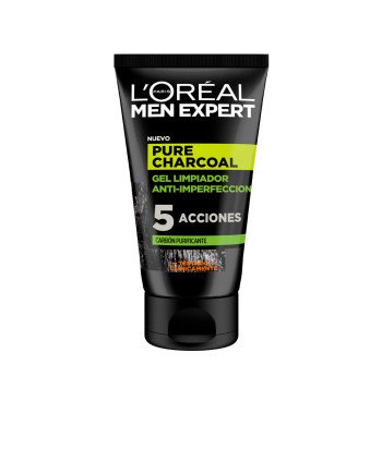 MEN EXPERT pure charcoal gel limpiador purificante 100 ml
