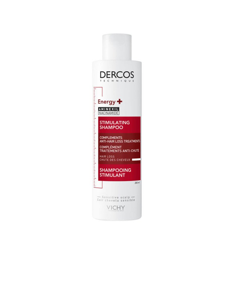 DERCOS TECHNIQUE ENERGY+ champú anticaída estimulante cuero cabelludo sano y detoxificado 200 ml