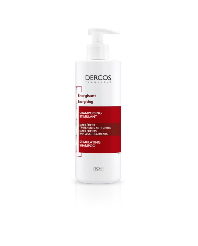DERCOS TECHNIQUE ENERGY+ champú anticaída estimulante cuero cabelludo sano y detoxificado 400 ml