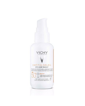 CAPITAL SOLEIL UV AGE fluido fotoprotector diario color light SPF50+ 40 ml