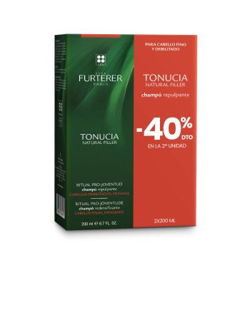 TONUCIA natural filler champú repulpante pack 2 x 200 ml