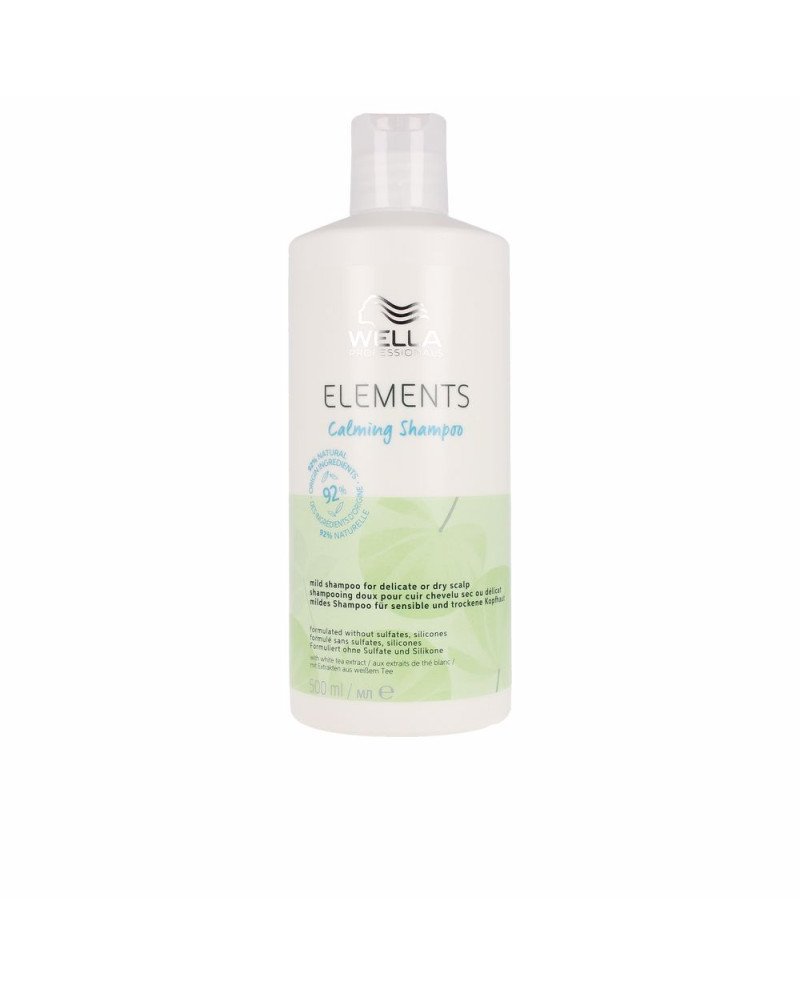 ELEMENTS Champú natural Calmante para cuero cabelludo seco o delicado 500 ml