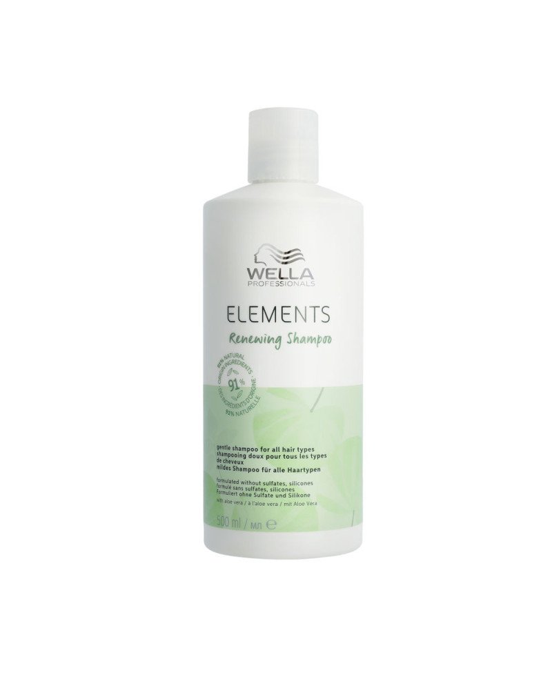 ELEMENTS Champú Renovador Suave Sin Sulfatos Todo tipo de Cabellos 500 ml