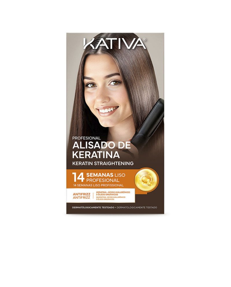 KATIVA PROFESIONAL ALISADO BRASILEÑO KERATINA ESTUCHE 4 pz
