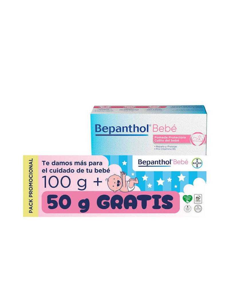 BEPANTHOL BEBÉ pomada protectora culito del bebé 100 gr + 50 gr 2 u