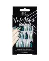Ardell Nail Addict Green Glitter Chrome Uñas Postizas