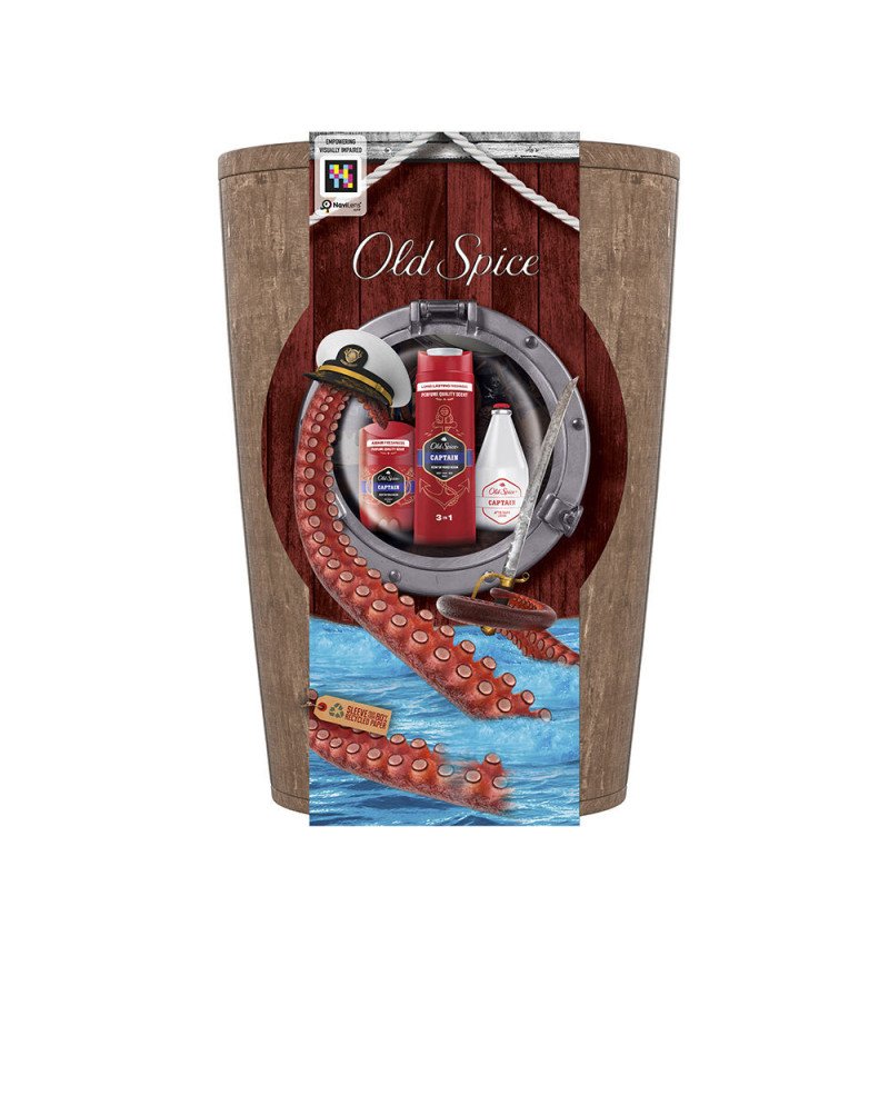 OLD SPICE CAPTAIN BARRIL ESTUCHE 3 pz
