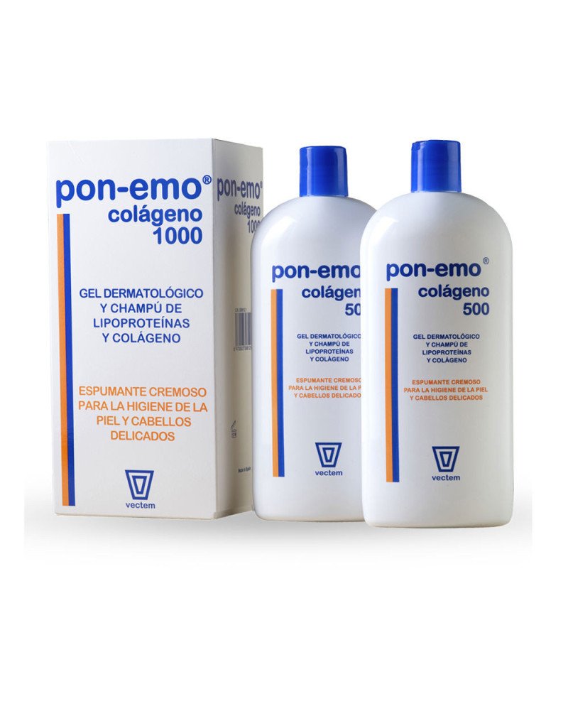 PON-EMO COLÁGENO gel dermatológico y champú pack 2 x 500 ml