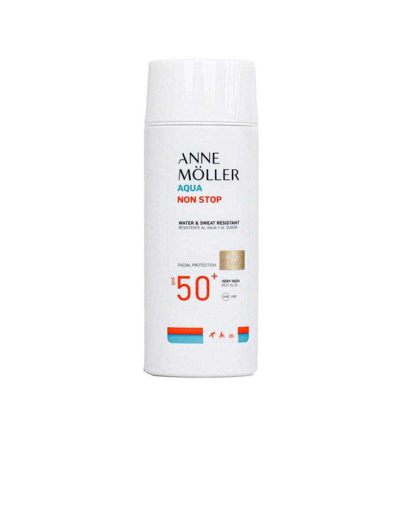AQUA NON STOP resistente al agua y al sudor glow fluid SPF50+ 75 ml