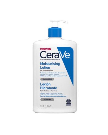Cerave Piel Seca A Muy Seca Locion Hidratante Sin Perfume 1000Ml