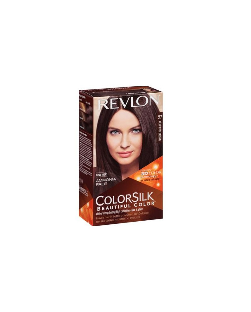 Revlon Colorsilk Sin Amoniaco 27 Castaño Cálido Profundo