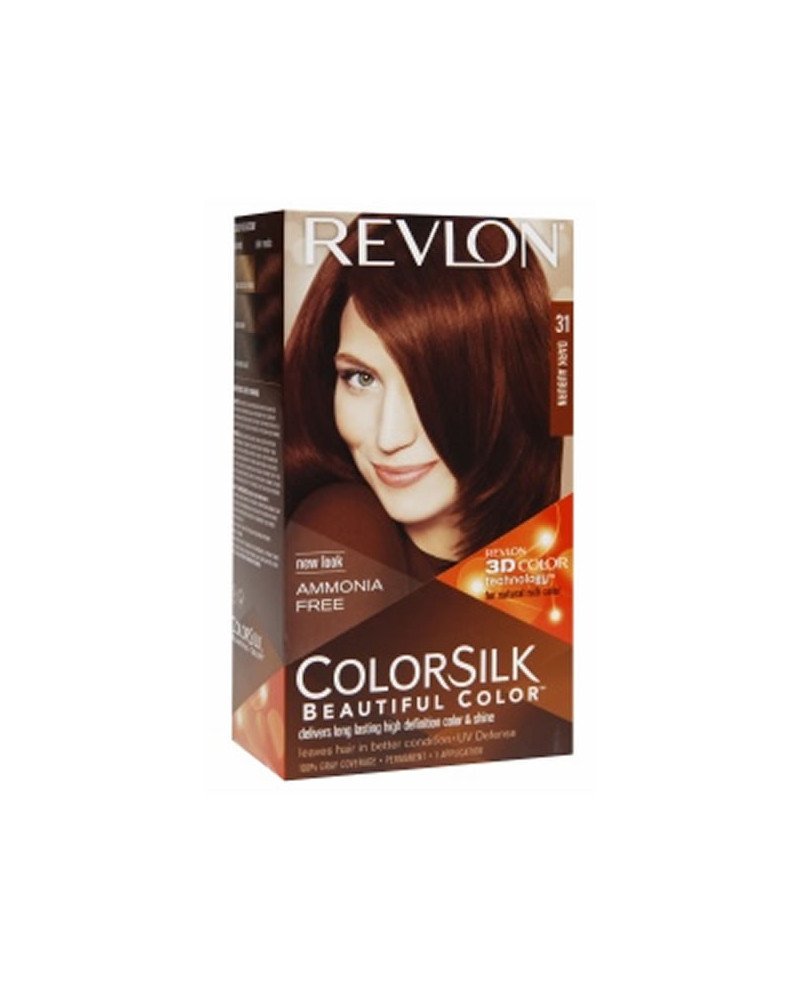 Revlon Colorsilk Sin Amoniaco 31 Castaño Oscuro Cobrizo