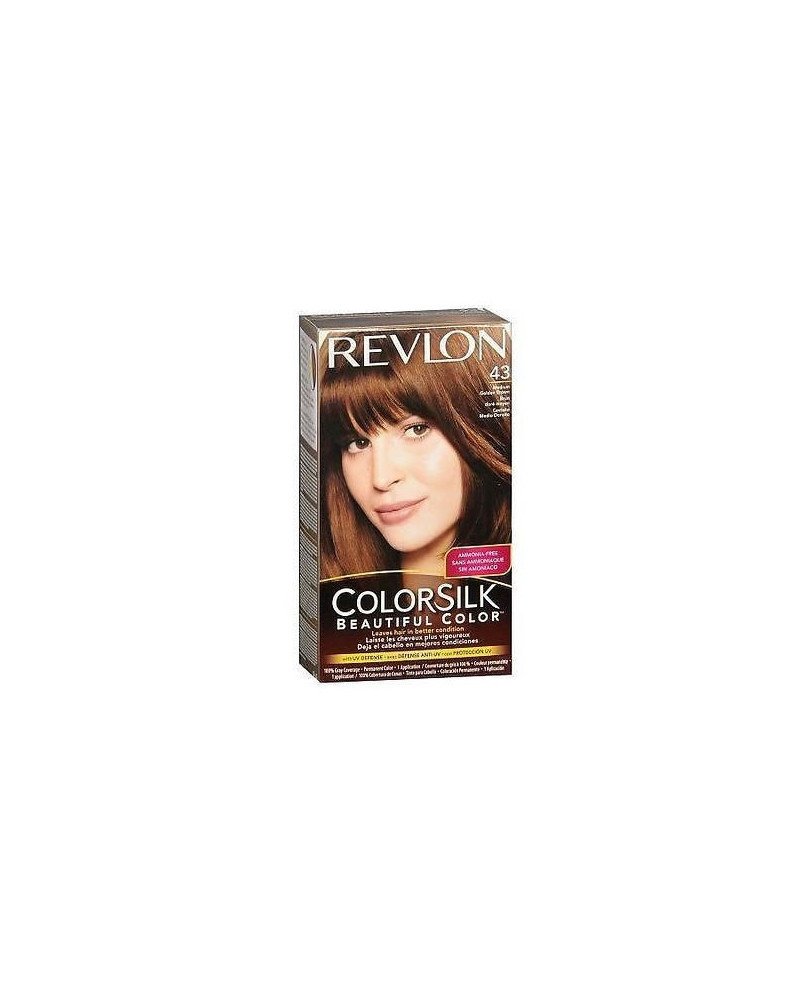 Revlon Colorsilk Sin Amoniaco 43 Castaño Medio Dorado
