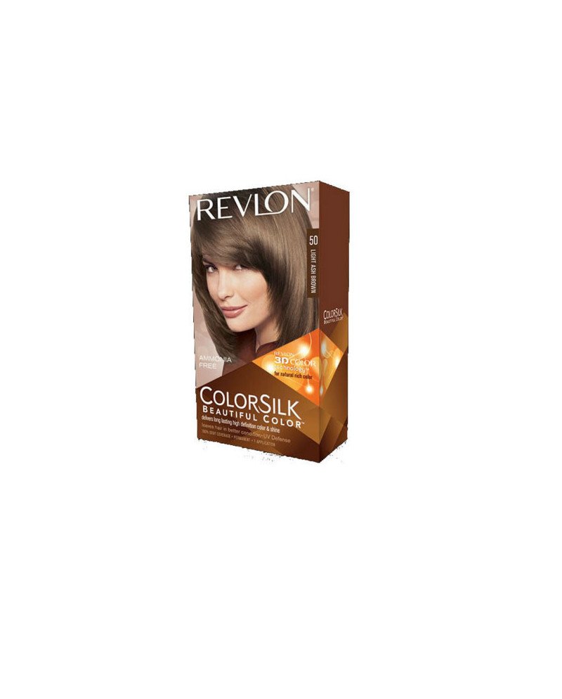 Revlon Colorsilk Sin Amoniaco 50 Castaño Claro Ceniza