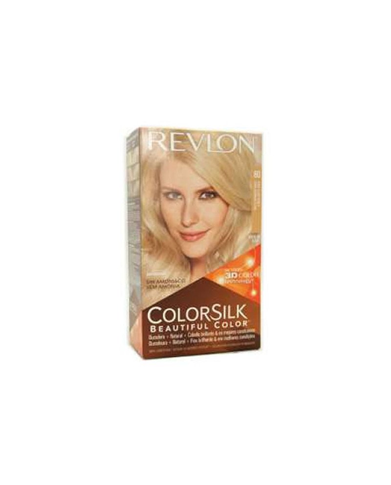Revlon Colorsilk Sin Amoniaco 80 Rubio Medio Ceniza