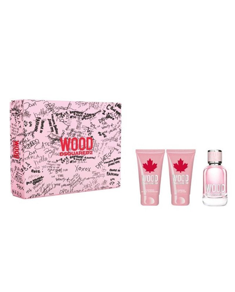 Dsquared Wood Eau De Toilette 50Ml + Gel De Baño 50Ml + Locion Corporal Perfumada 50Ml