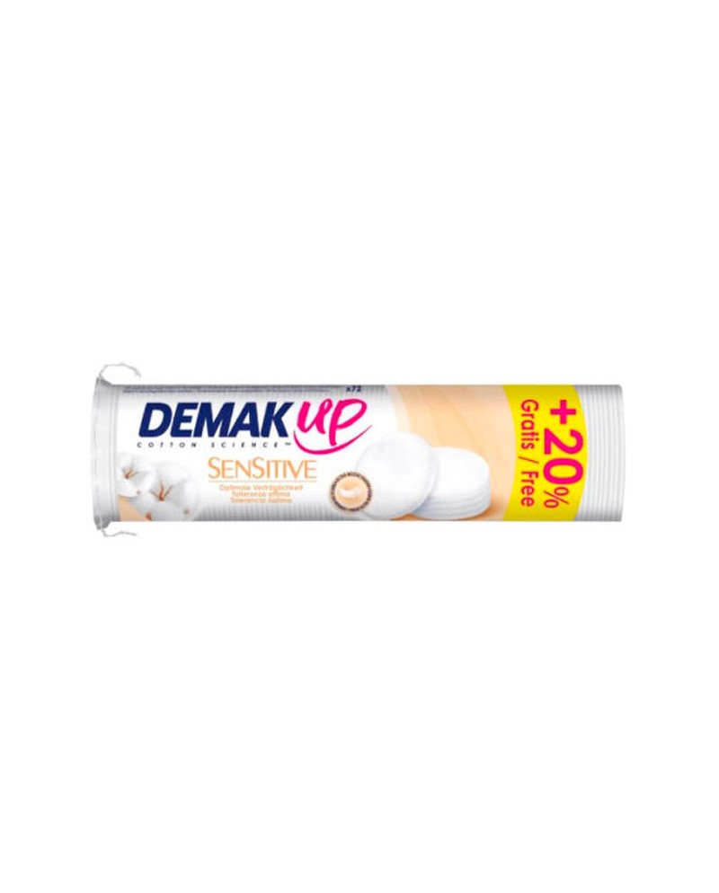 Demak Up Sensitive Discos Desmaquillantes 72 Unidades